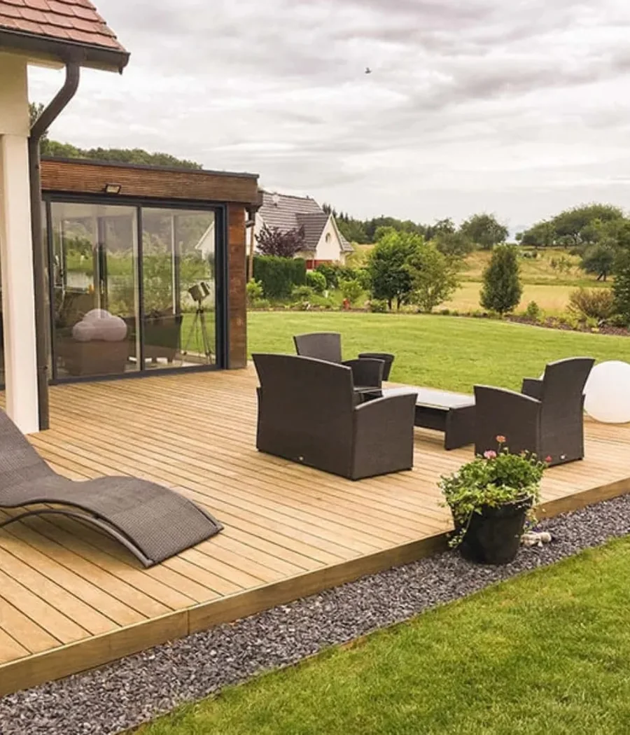 Terrasse en bois, terrasse et véranda